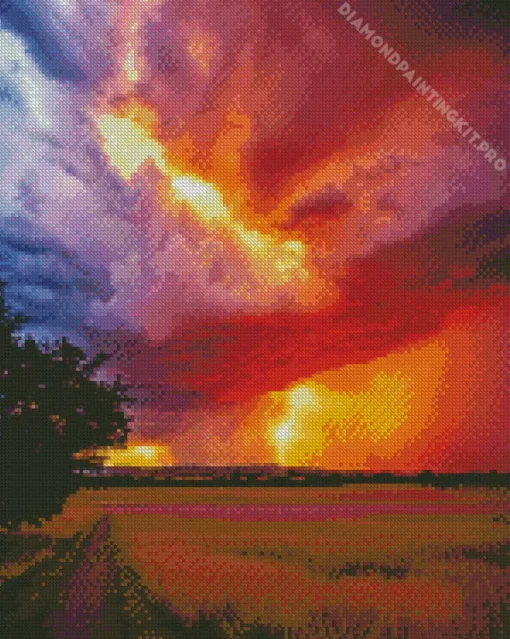 Stormy Clouds Diamond Painting