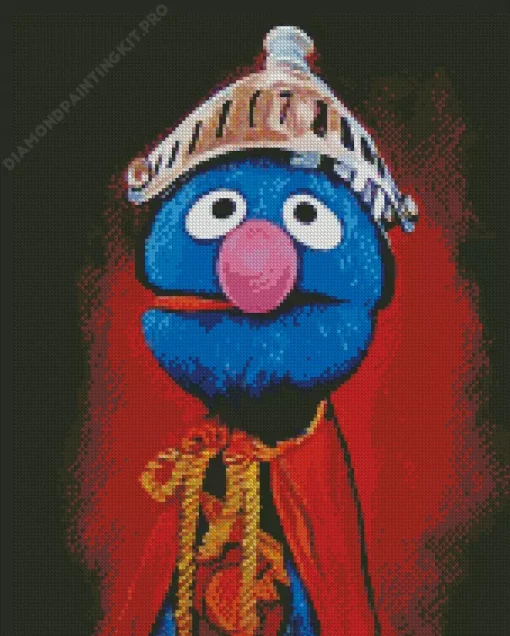 Warrior Grover Personaggio Diamond Painting