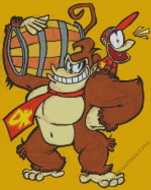 Aesthetic Diddy Donkey Diamond Painting