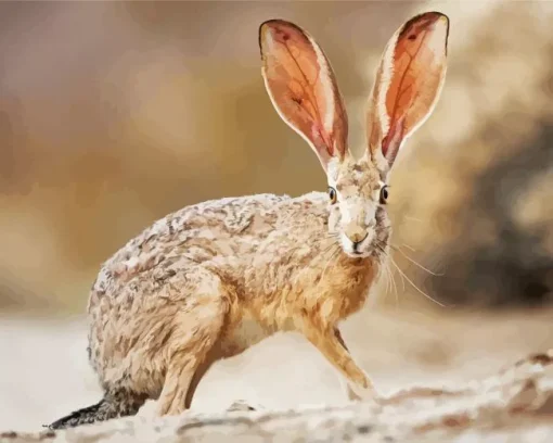 Black Tailed Jackrabbit Diamond Painting