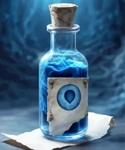 Blue Potion Bottle Diamond Painting
