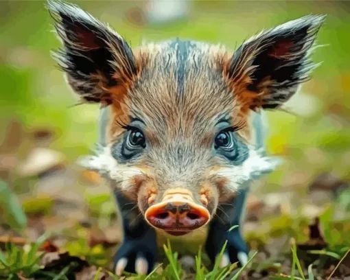 Boar Baby Diamond Painting
