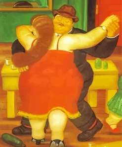 Botero Couple Dancing Diamond Painting