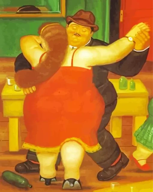 Botero Couple Dancing Diamond Painting