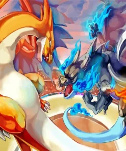 Both Mega Charizards Diamond Painting