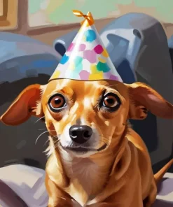Chiweenie Dog Diamond Painting