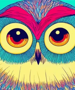 Colorful Bohemian Owl Diamond Painting