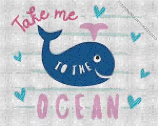 Easy Blue Whale Diamond Painting