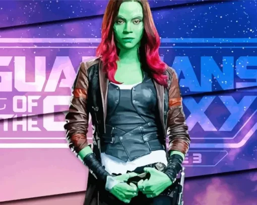 Gamora Gardians Of The Galaxy Diamond Painting