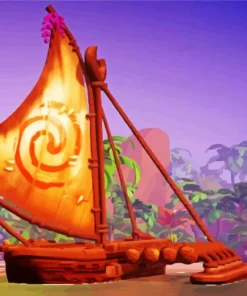 Moana Boat Diamond Painting