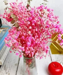 Pink Baby Breath Bouquet Diamond Painting