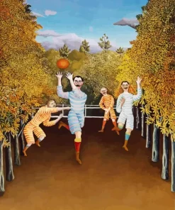 The Football Players By Rousseau Diamond Painting
