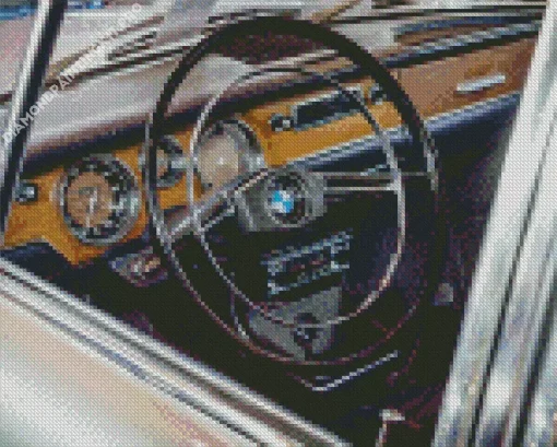 Vintage Bmw Steering Wheel Diamond Painting