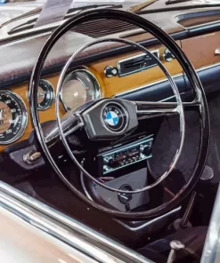 Vintage Bmw Steering Wheel Diamond Painting