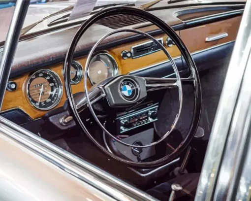 Vintage Bmw Steering Wheel Diamond Painting