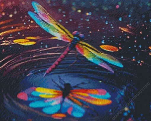 Aesthetic Dragonfly Art Diamond Painting