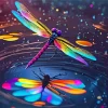 Aesthetic Dragonfly Art Diamond Painting