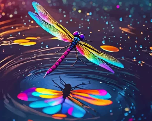 Aesthetic Dragonfly Art Diamond Painting