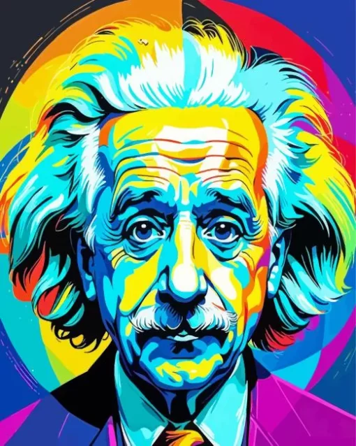 Einstein Pop Art Diamond Painting