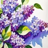 Aesthetic Lilac Flowers Diamond Painting