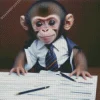 Baby Monkey Diamond Painting