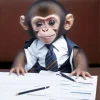 Baby Monkey Diamond Painting
