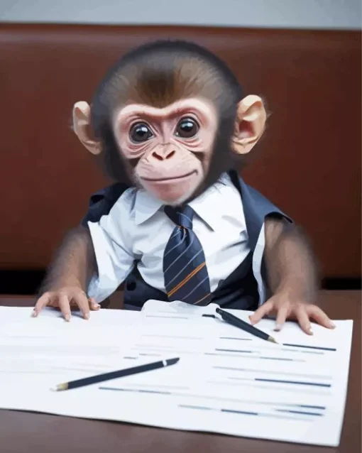 Baby Monkey Diamond Painting