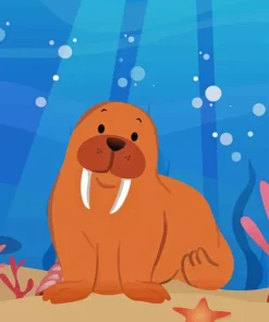 Baby Walrus Diamond Painting