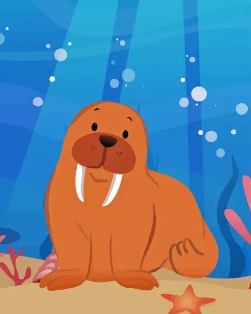 Baby Walrus Diamond Painting