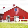 Barn With American Flag Diamond Painting