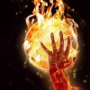 Basketball On Fire Diamond Painting