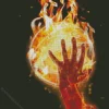 Basketball On Fire Diamond Painting