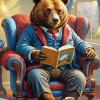 Bear With Glasses Diamond Painting