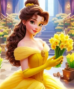 Beautiful Princess Belle Diamond Painting