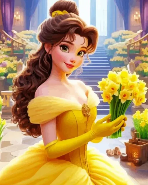 Beautiful Princess Belle Diamond Painting