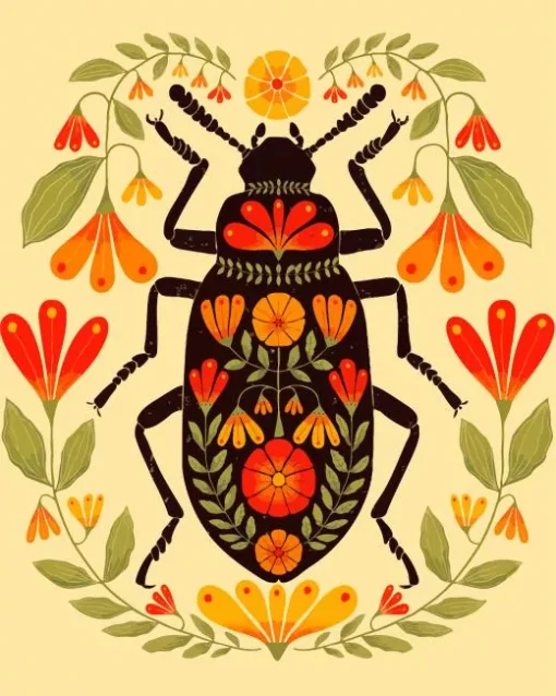 Beetle Art Diamond Painting