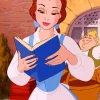Belle Reading Diamond Painting