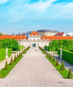 Belvedere Garden Vienna Diamond Painting