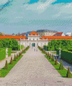 Belvedere Garden Vienna Diamond Painting