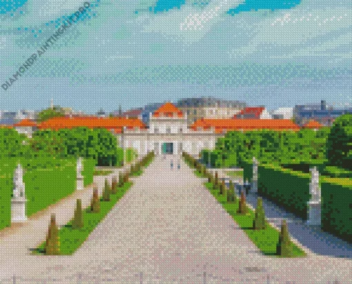 Belvedere Garden Vienna Diamond Painting