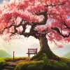 Bench Under A Tree Diamond Painting