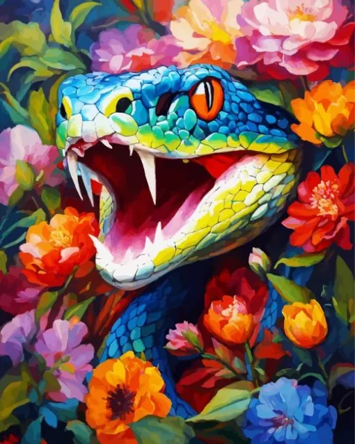 Big Rainbow Snake Diamond Painting