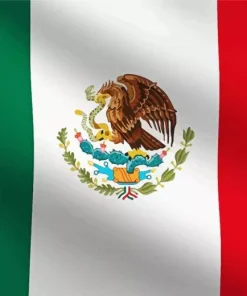 Bird In Mexican Flag Diamond Painting