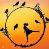 Birds Silhouette Diamond Painting