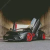 Black And Red Car Diamond Painting