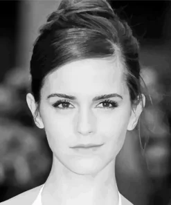 Black And White Emma Watson Diamond Painting