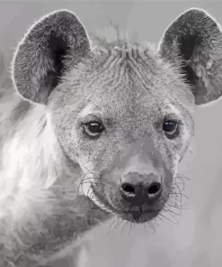 Black And White Hyena Diamond Painting