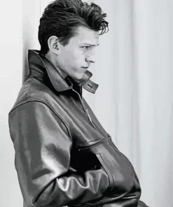 Black And White Tom Holland Diamond Painting