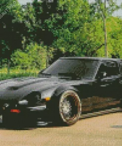 Black Datsun Car Diamond Painting