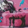 Black Donkey Ballet Diamond Painting